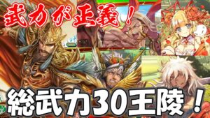 【三国志大戦】武力は正義！総武力30王陵！