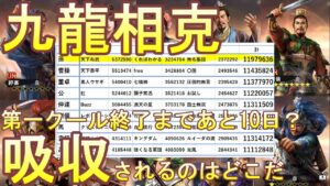 【三国志覇道】24鯖　九龍相克第一クール中間報告　吸収されるのはどこだ！