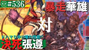 三国志大戦536【闘蜀覇者】(張遵)決死戦法VS(華雄)邪鬼の暴走