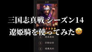 【三国志 真戦】三国志真戦 シーズン14遼姫騎を使ってみた