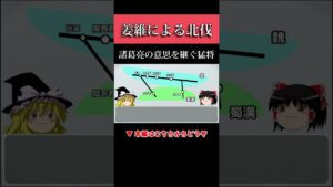 【正史三国志】孔明の後継者「姜維」による北伐 #ゆっくり解説 #試験に出る三国志 #shorts