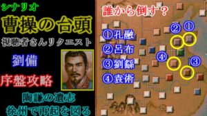 シナリオ”曹操の台頭”　劉備序盤攻略【三国志Ⅴ】【視聴者さんリクエスト】